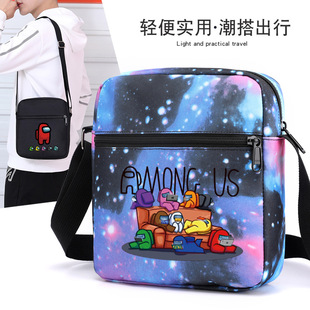 Among us game peripheral schoolbag space wolf kill satchel men and women messenger bag campus shoulder bag wholesale