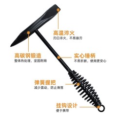 索倫德跨境貨源彈簧柄拷鏽錘500克敲渣錘焊渣錘子 電焊錘