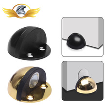 门顶防撞免打孔门碰橡胶门档门阻龟顶不锈钢缓冲限位玻璃门挡门器