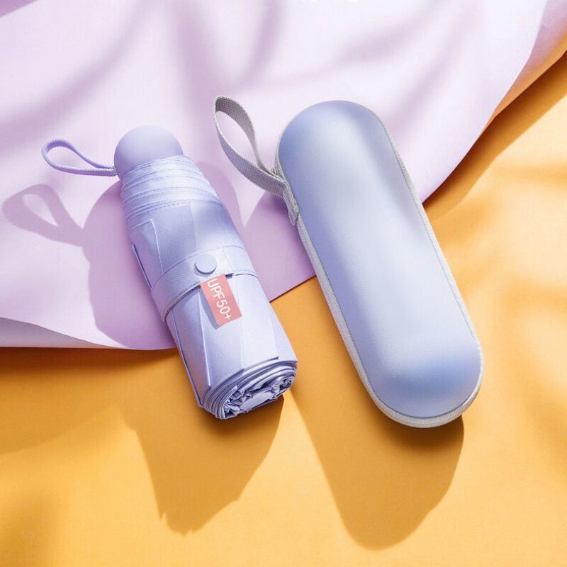 Jiaoxia 50% off カプセル日傘日焼け止めと UV 保護コンパクトポータブル日傘女性用 1:1 晴雨兼用傘|undefined