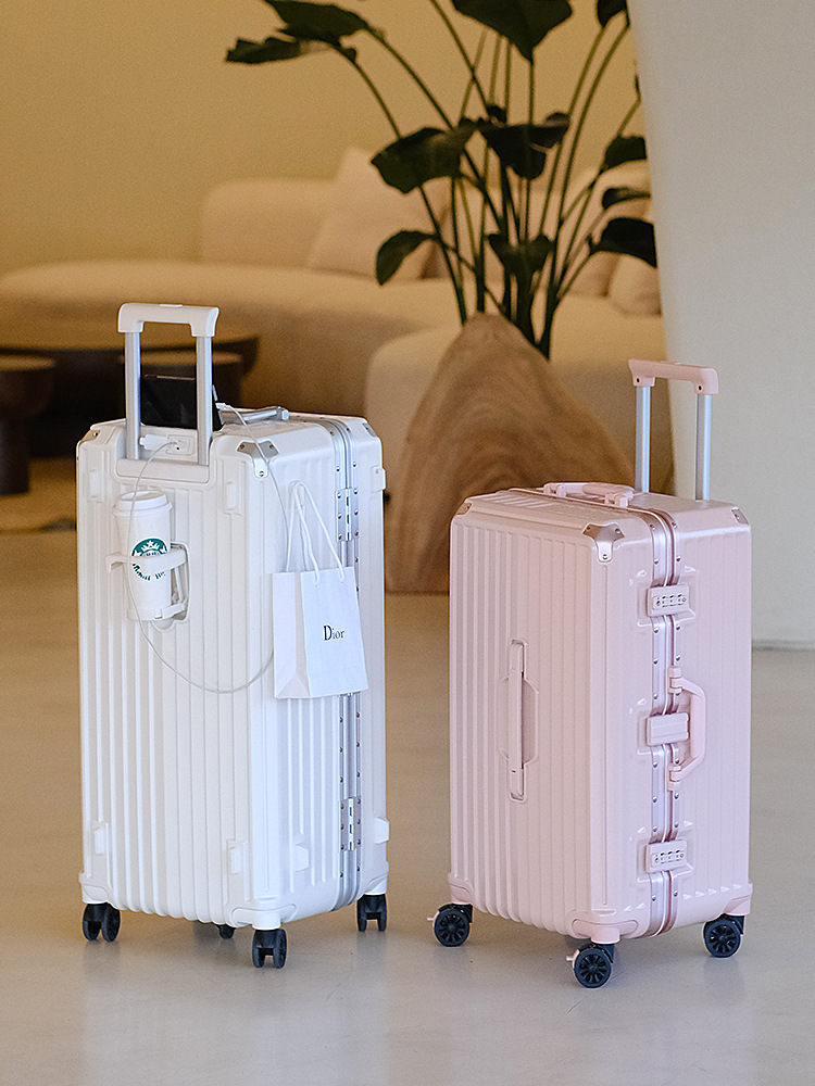 大容量アルミフレームスーツケース24インチ女性パスワード旅行箱30インチ厚さ丈夫耐摩耗性スーツケース男性スーツケース