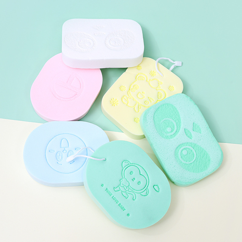 Personalizado de fábrica engrosado 18T limpiador facial limpiador algodón color limpiador aleatorio limpiador limpiador limpiador limpiador limpiador agradable para la piel esponja PVA