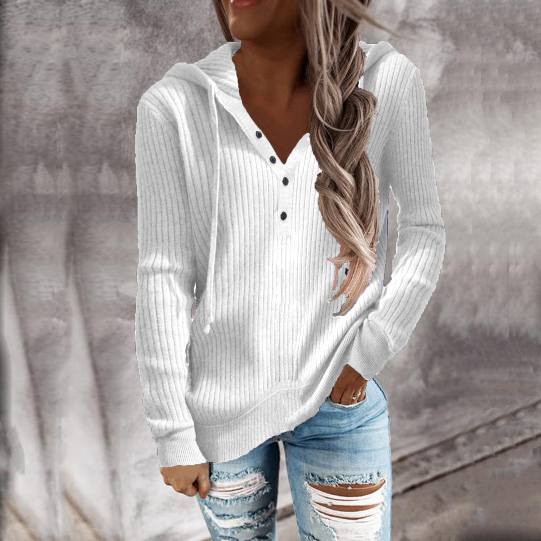 329g Weight Long Sleeve Sleeve Length Zipper Placket Type Regular Sleeve Sleeve Type Cotton Blend, Polyester Fabric Type Regular Top Length Hoodie Tops Type Daily Occasion Hooded Neckline Warm Function Loose Fit Type Solid Color Pattern Autumn Season Women's Gender Casual Style Women's Hoodie Long Sleeve Hoodies & Sweatshirts Casual Solid Color 14