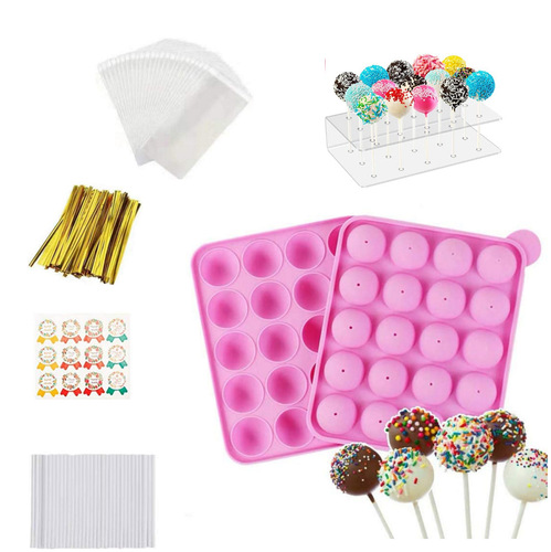 Amazon lollipop silicone mold set 12 holes 20 holes silicone mold tie bar lollipop display stand