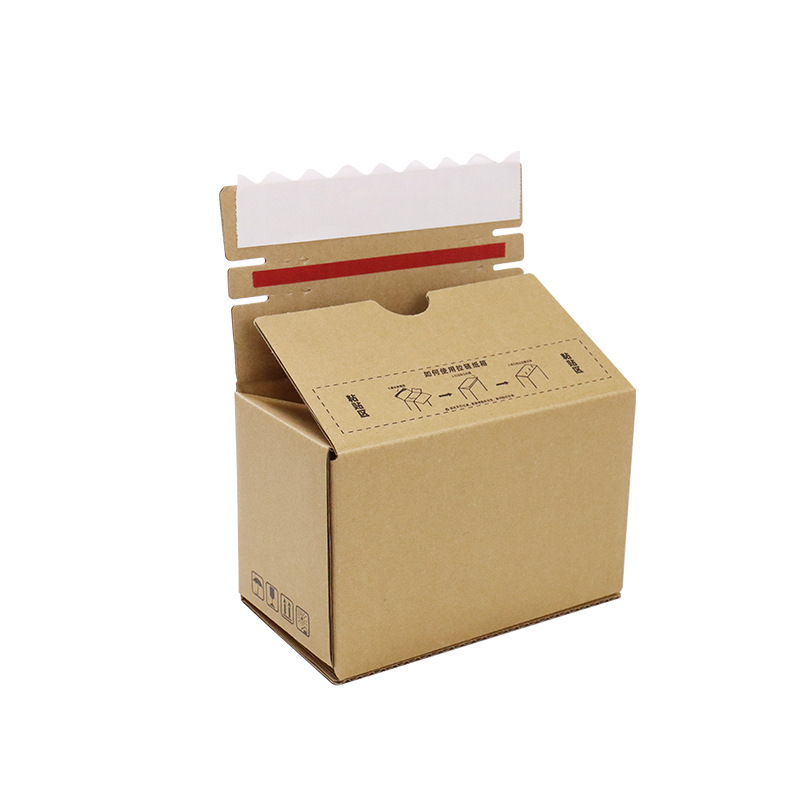 Zipper carton small batch custom printed logo free tape easy tear zipper box factory wholesale custom carton