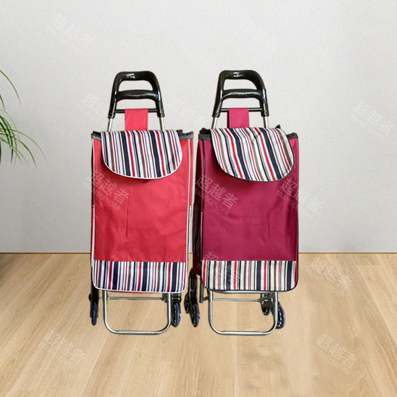 Manufacturer's In-Stock Wholesale Shopping Cart, Convenient Portable Trolley for Grocery Shopping, Stair-Climbing Trolley