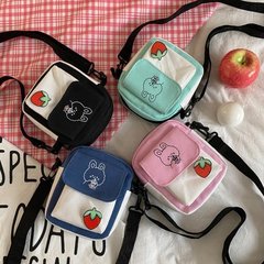 Wholesale New 2021 Cute Single-shoulder Bag, Small Capacity Casual Canvas Bag, Fresh and Light Cross-body Bag, Mobile Phone Bag