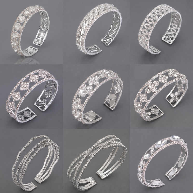 Cross-Border New Zircon Light Luxury Niche Bracelet, Exquisite High-End Design Jewelry for Ladies, Versatile Colorful Zircon Bracelet for Women