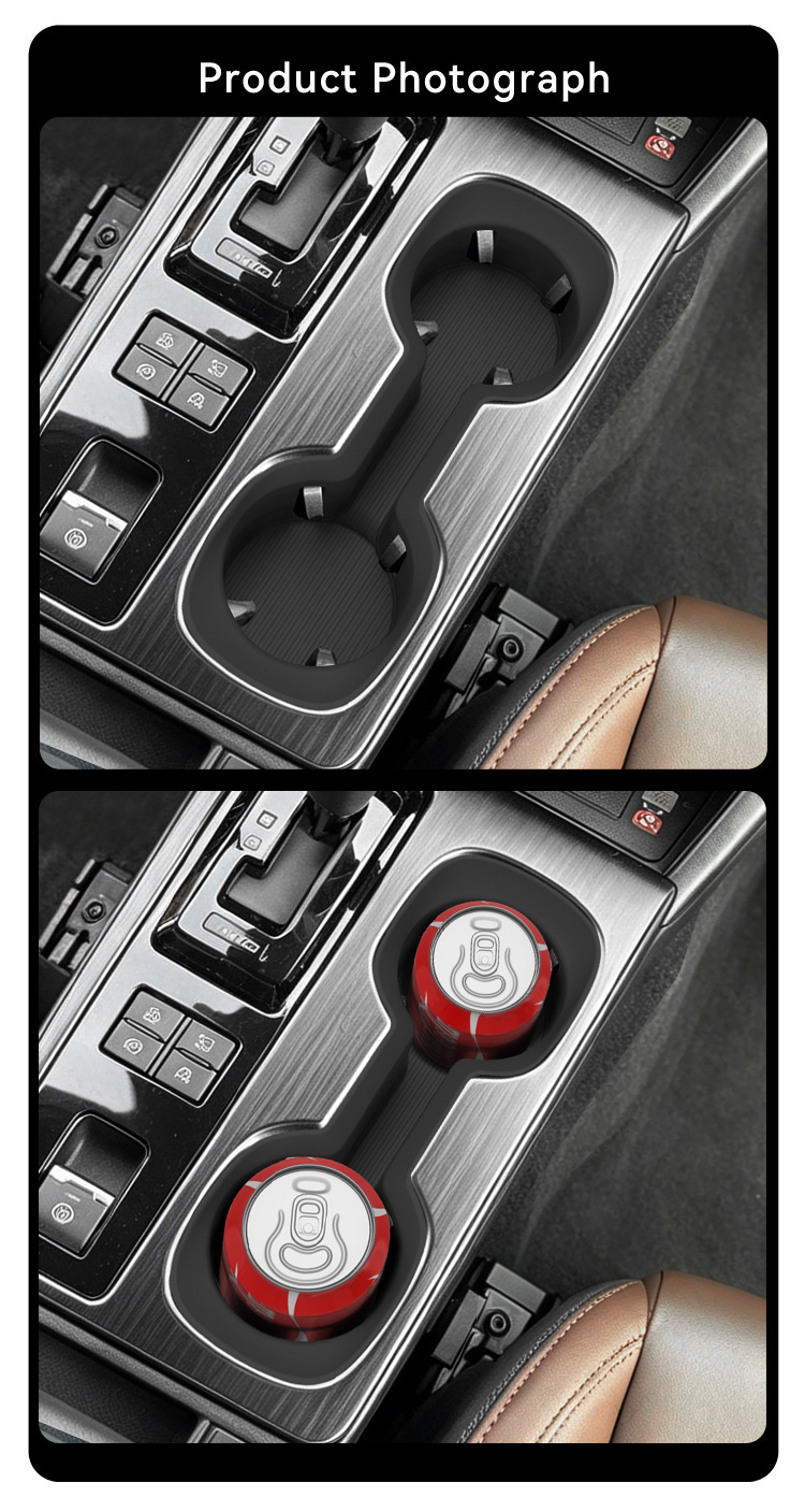 Suitable for 26 models of Outback, central console cup holder protector, non-slip silicone pad, car accessories, modification parts