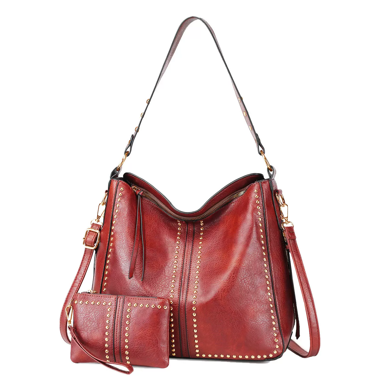 柳丁托特包2024秋冬新款加厚PU女包单肩托特包可斜肩女包现货代发