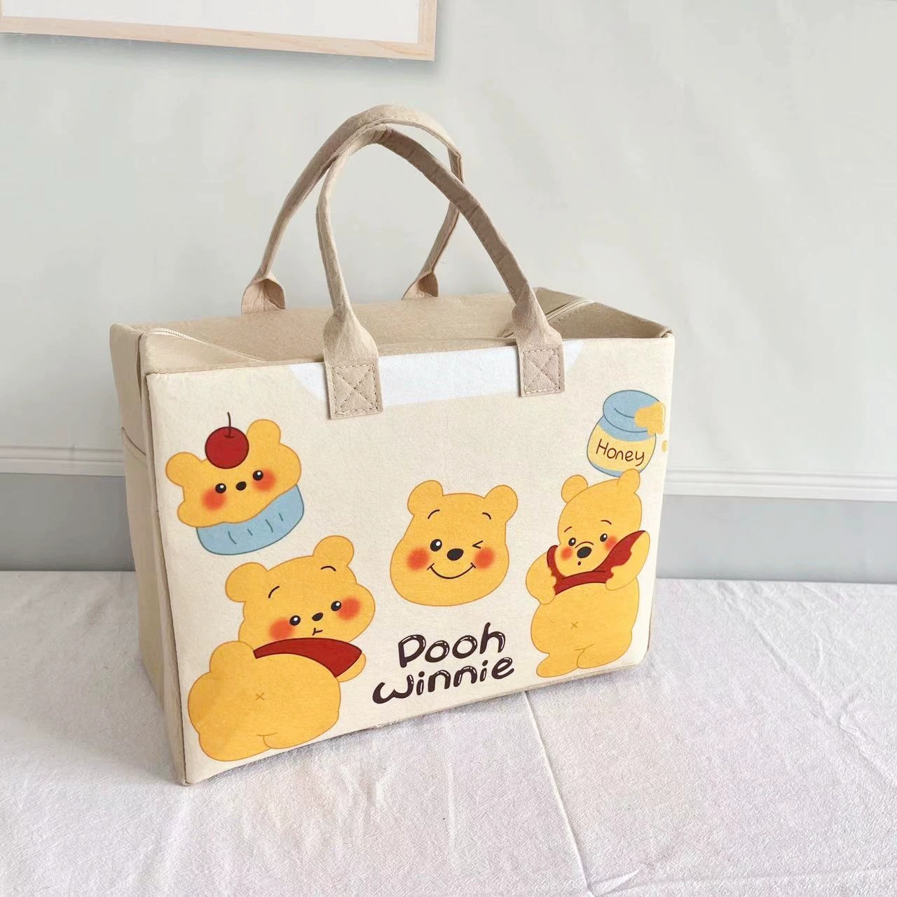 Картонный багаж вместительный стильный большой чемодан с молнией для путешествий, льняная сумка