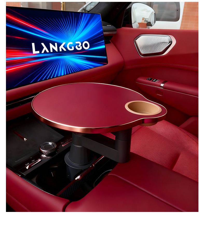 Universal Car Small Table, Ideal for Tesla and Lynk & Co, Dedicated for Work, Dining, and Leisure in the Car