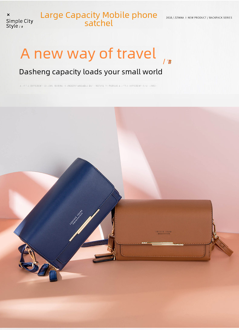Nei Moud Portemonnaie Damen Koreanesch Stil Multi-Kaart Handtasche Grouss Kapazitéit Casual Schëllertasche Handytasche Grousshandel_voghion.com
