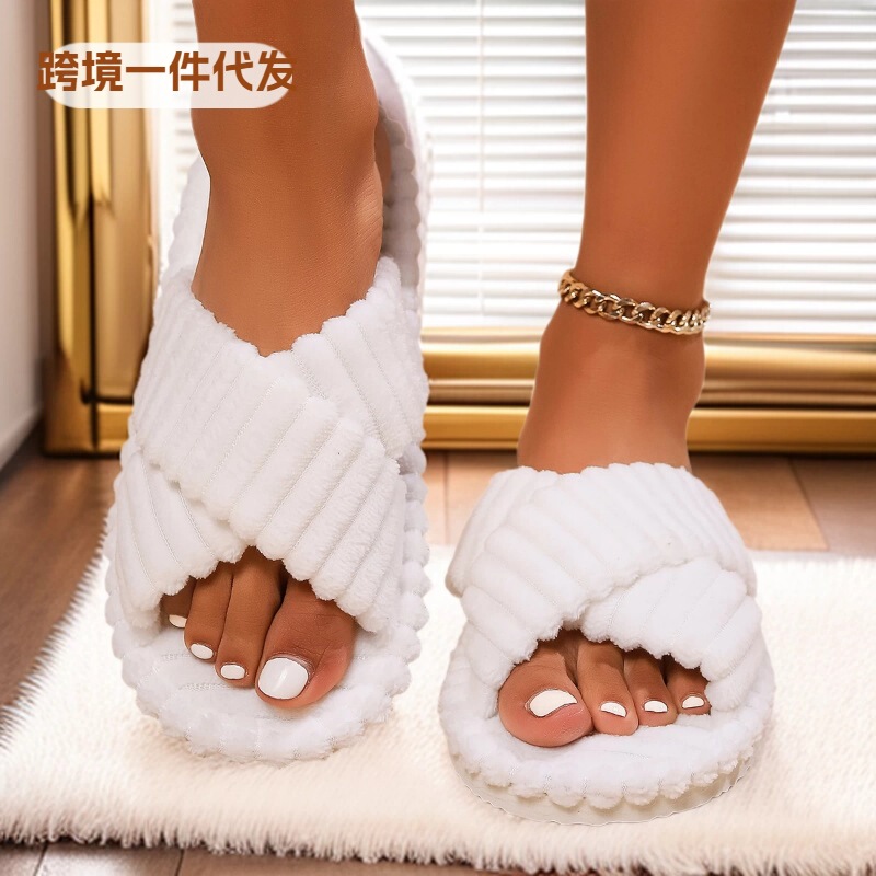 Cross-Border Popular Women's Indoor Floor Slippers for All Seasons, Lightweight and Comfortable Home Shoes, Customizable Wholesale Dropshipping Slippers for Women
