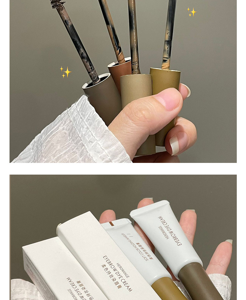 HERORANGE Soft Color Long-lasting Eyebrow Dye, Three-dimensional, Natural, Wild, non-clumping, waterproof and sweat-proof wholesale undefined