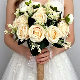 仿真花;仿真玫瑰;手捧花