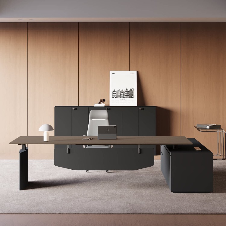 Office Desk, Boss Desk, Light Luxury, High-End, Modern and Simple, Executive Desk and Chair Set, Office Furniture, Executive Desk Office Desk, Boss Desk, Light Luxury, High-End, Modern and Simple, Executive Desk and Chair Set, Office Furniture, Executive Desk