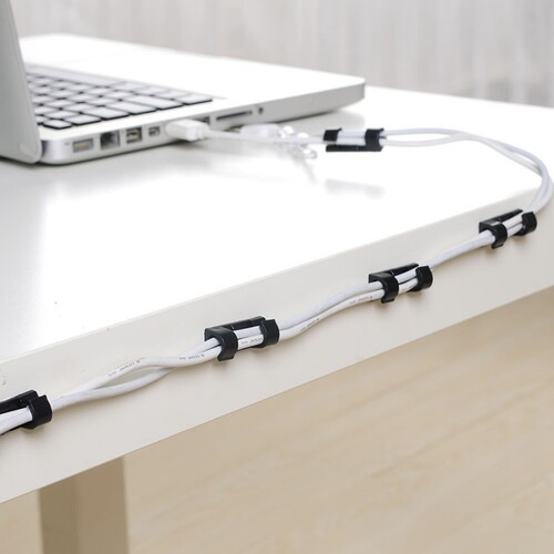 Data cable fixed clip household cable card network cable storage and organizing fixed clip wholesale self-adhesive wire management cable fixer