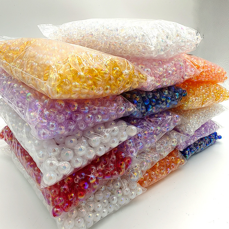 Magic Color Acrylic Color Beads diy Handmade Transparent Straight Hole Loose Beads Beaded Bracelet Jewelry Accessories Live Internet Red Beads Magic Color Acrylic Color Beads diy Handmade Transparent Straight Hole Loose Beads Beaded Bracelet Jewelry Accessories Live Internet Red Beads