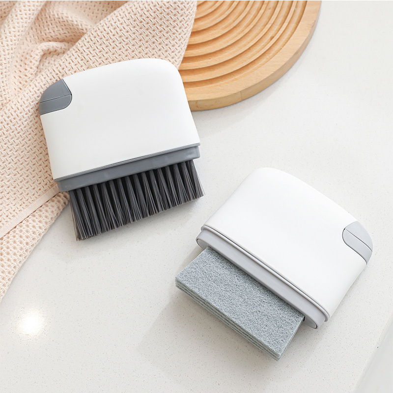 Cepillo de ventana dos en uno Cepillo de limpieza de ranuras Cepillo de limpieza de herramientas Cepillo de limpieza Limpiador de espacios de alféizar de ventana