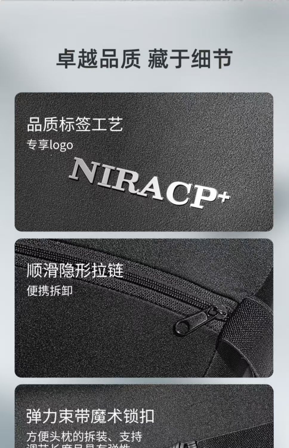 Cross-Border Car Headrest and Lumbar Support Memory Foam Cushion, Waist Support Pillow, Lumbar Support Set for Car Use