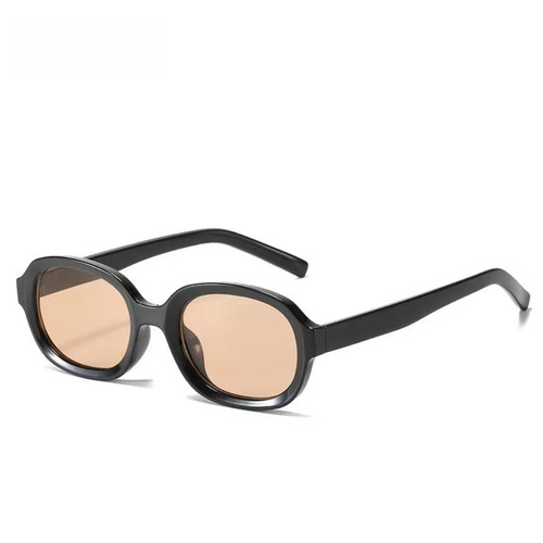  New Style Brown Sunglasses Men Driving Ins Internet Red Big Face Street Shooting Trendy UV Protection Retro Sun Glasses 