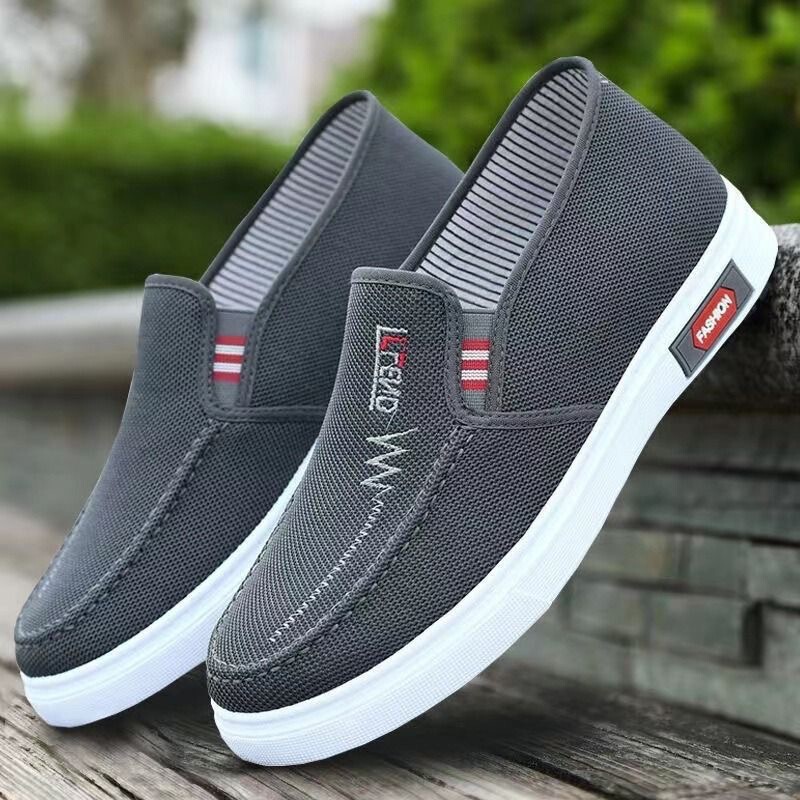 Non-slip wear-resistant beef tendon sole: old Beijing cloth shoes men's board shoes light breathable canvas shoes comfortable soft work shoes
