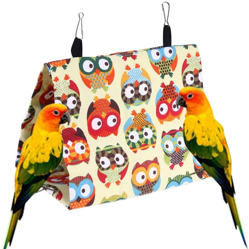 Весна и лето холст Птичье гнездо хлопковое гнездо попугай гамак Птичий дом спальное гнездо птичья палатка попугай треугольное гнездо