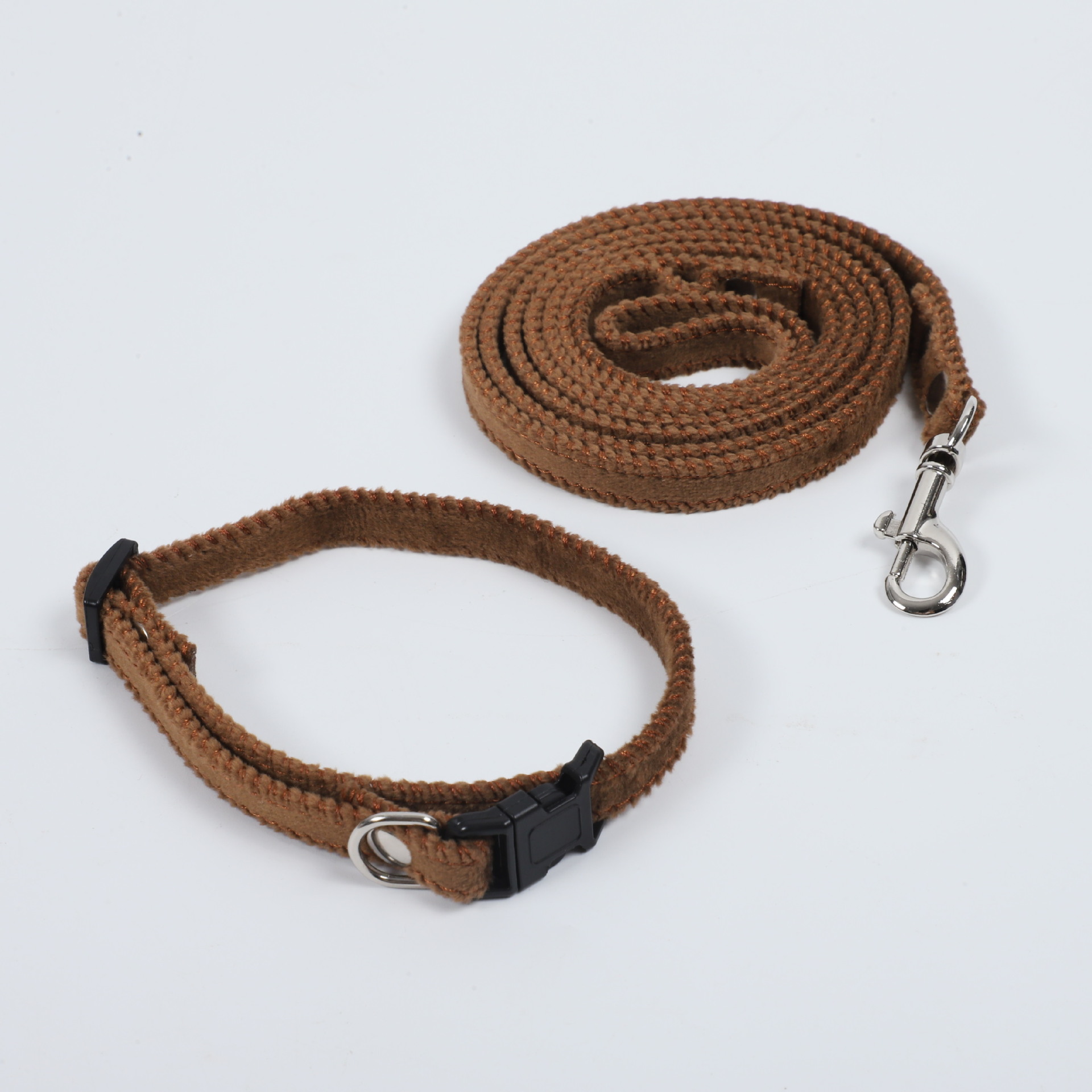 칼라 + 가죽끈 [브라운]