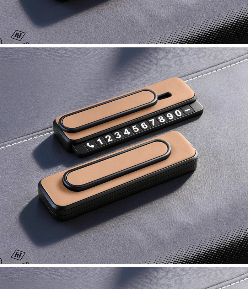 Suitable for Ideal Temporary Parking Number Plates for Ideal One/L6/L7/L8/L9, Practical Interior Moving Car Phone Number Plate