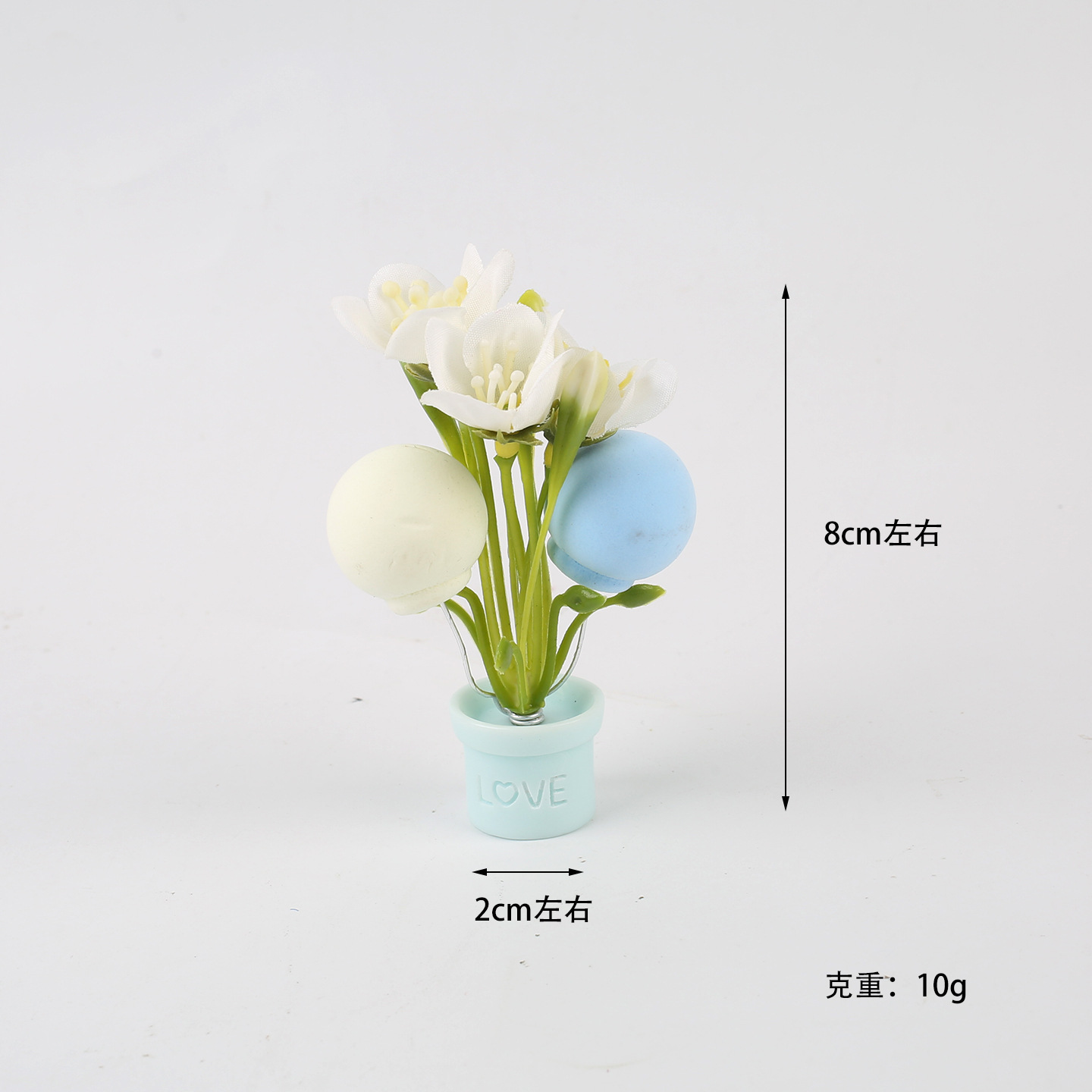 Innovación de nuevos productos adornos de automóviles de simulación de flores adornos interiores adornos lindos creativos frescos y románticos