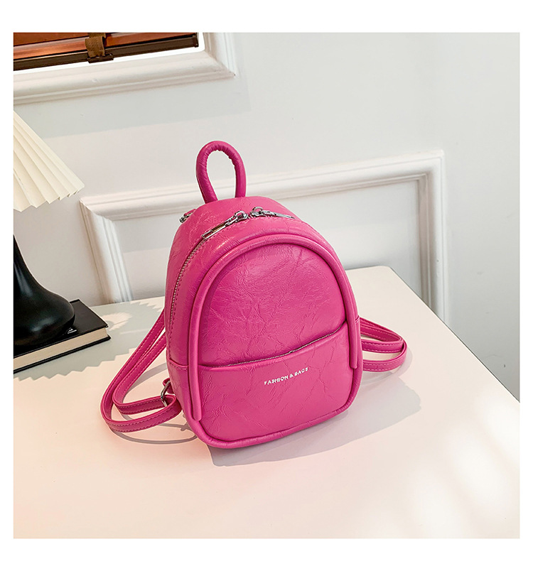 Waterproof 11 Inch Solid Color Street Women's Backpack display picture 17