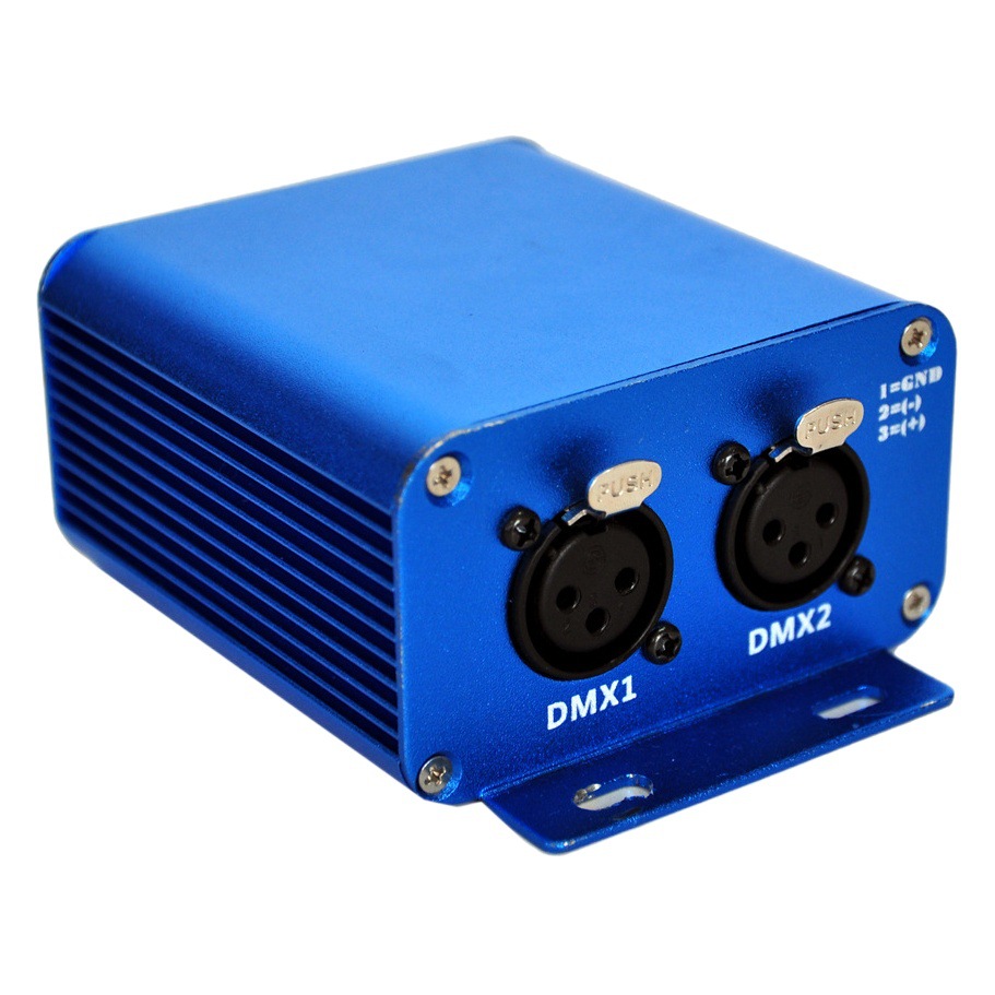 Controlador ARTNET de 2 vías y 3 núcleos JiJia, controlador de conversión de señal de red para iluminación de escenarios, entrada y salida bidireccionales