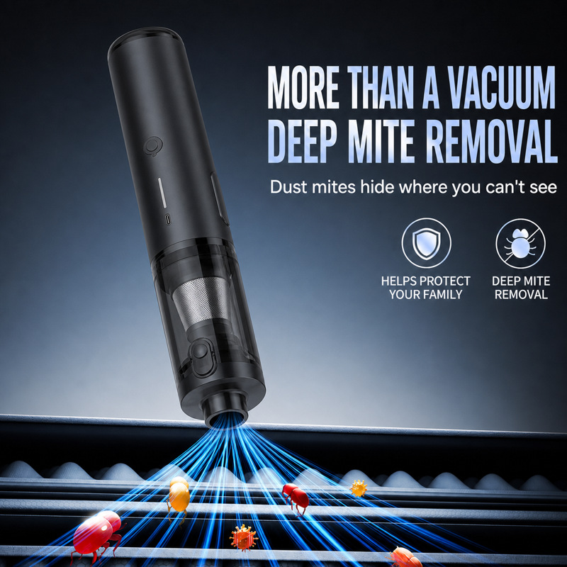 Pet Hair Suction Device, Car Vacuum Cleaner, Car Handheld Brushless Vacuum Cleaner, Car Wireless Dust Collector, Suction and Blowing Dual-Purpose