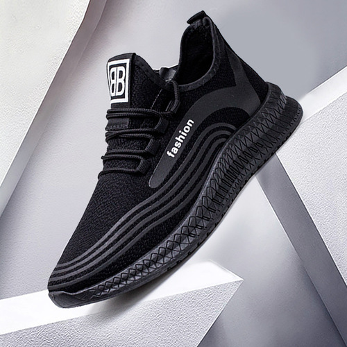 Spring and Autumn Network Canvas Men's Sports Shoes  Lace-Up Flat Casual Men's Fashion Hiking Shoes Student Coconut Shoes