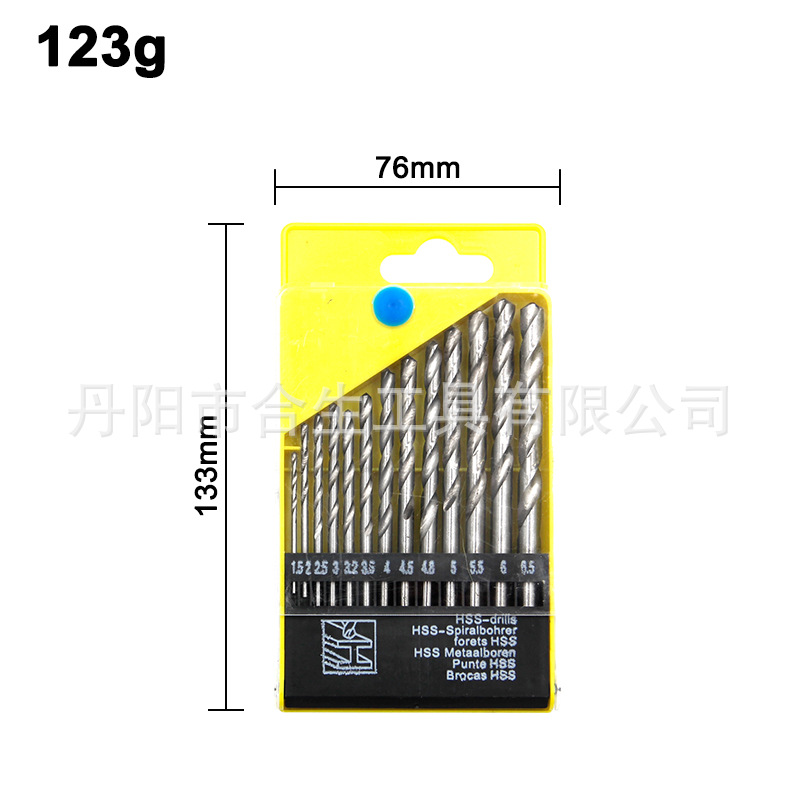 塑盒装麻花钻-13pcs本色