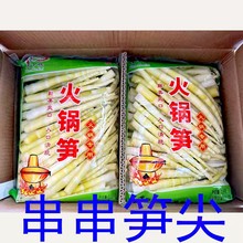 小竹笋笋尖鑫蜀兴火锅笋尖2500g袋装野生竹笋新鲜清水5斤火锅配菜