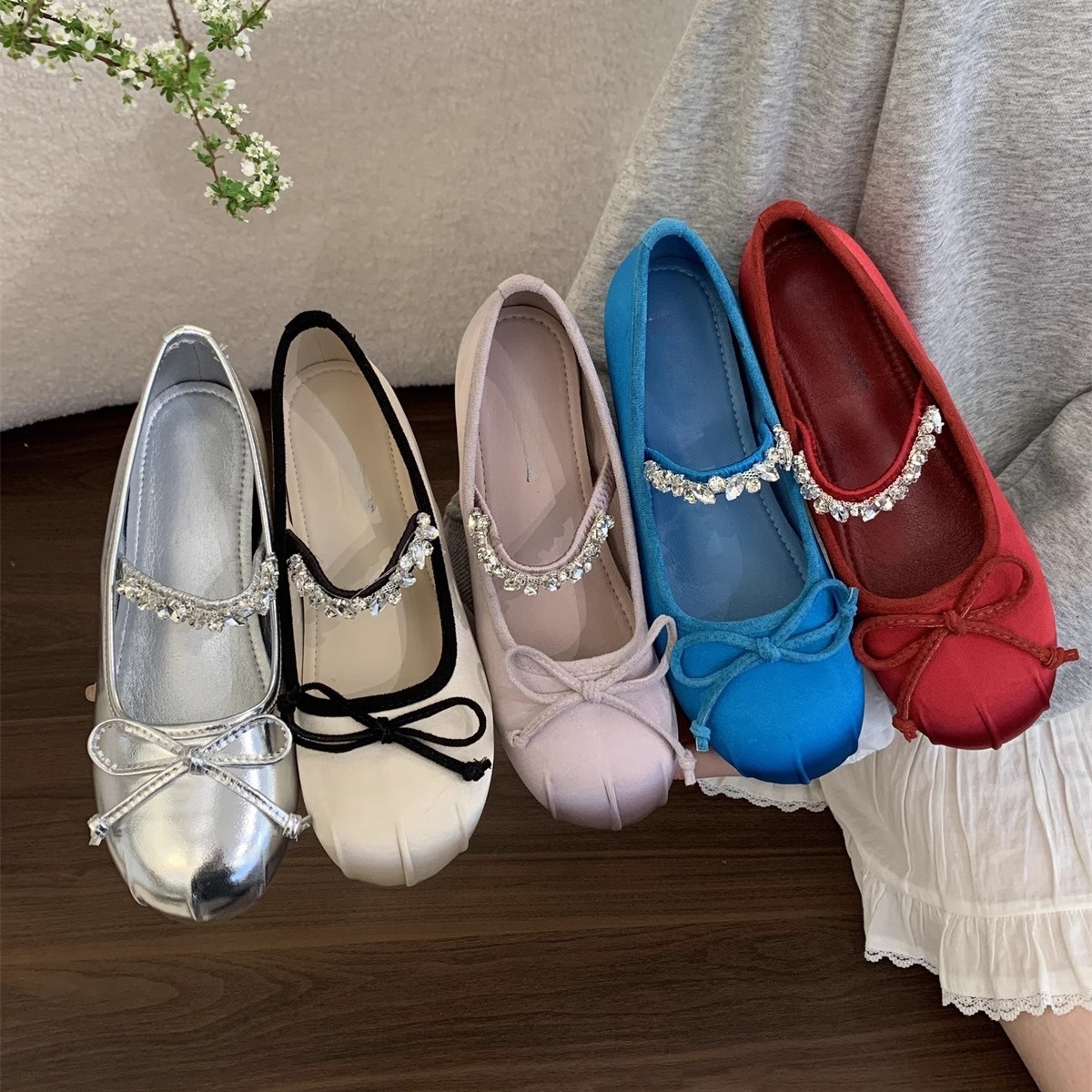 Women's 2025 New Spring and Autumn French Style Retro Ballet Style Thick-soled Mary Jane Shoes