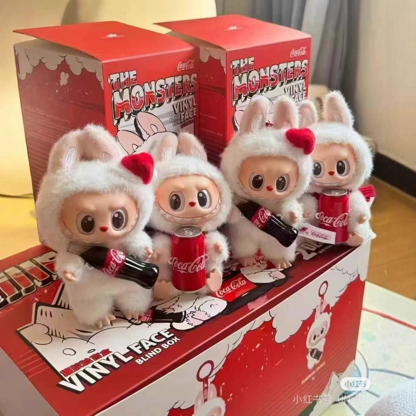 PPMT Bubble Mart labubu серия Coca-Cola виниловая фигурка с закрытым лицом, кулон-лабубу, модная игрушка