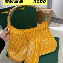 高品质配盒印花配头层牛皮腋下hobo包子母托特包大容量通勤购物袋