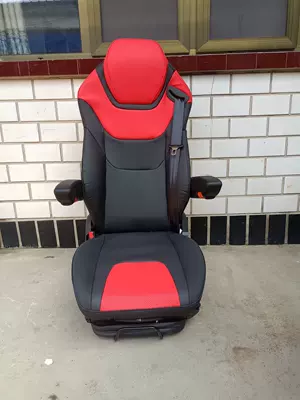 truck seats, airbag seats for: Other Automotive Safety Supplies - grammer-large-headrest-in-red-leather