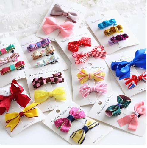 Children's Hairpin Bracelet with Bow, Popular Internet Celebrity, Does Not Hurt Hair, High Elasticity, Cute Hairpin, Side Clip for Girls' Hair