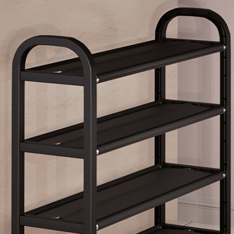 Estante de zapatos de puerta simple ensamblaje doméstico multicapa dormitorio dormitorio almacenamiento armario de zapatos a prueba de polvo por Wang Zhi