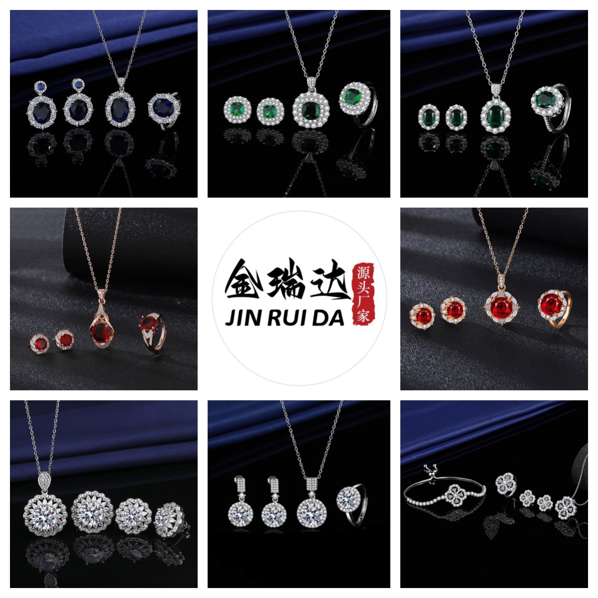 necklace with zircon