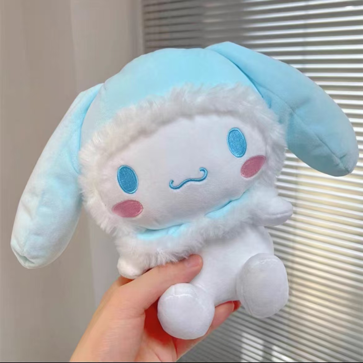 Blue scarf cinnamon dog