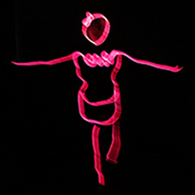 Escenario LED luminoso IT joven mujer fluorescente rendimiento ropa de luz nocturna programa de la escuela de la fiesta espectáculo lámpara accesorios