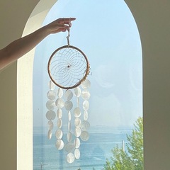 INS Korean-style natural shell dreamcatcher wind chime minimalist wall hanging decor for boutique inn furnishing accessories