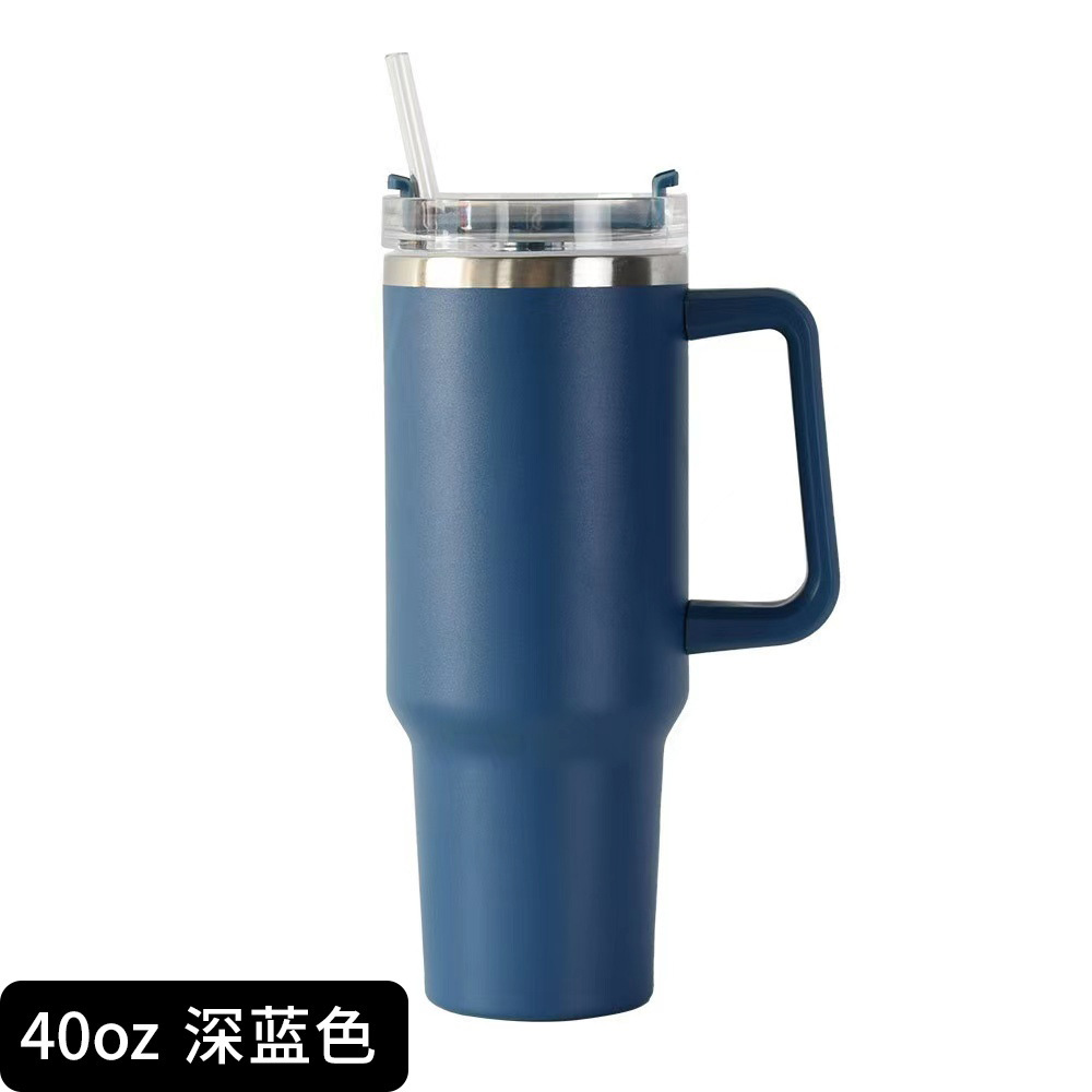 Cross-border 40oz tazas de automóviles 304 tazas de acero inoxidable tazas de aislamiento térmico de gran capacidad manejo portátil de automóviles tazas de agua de hielo