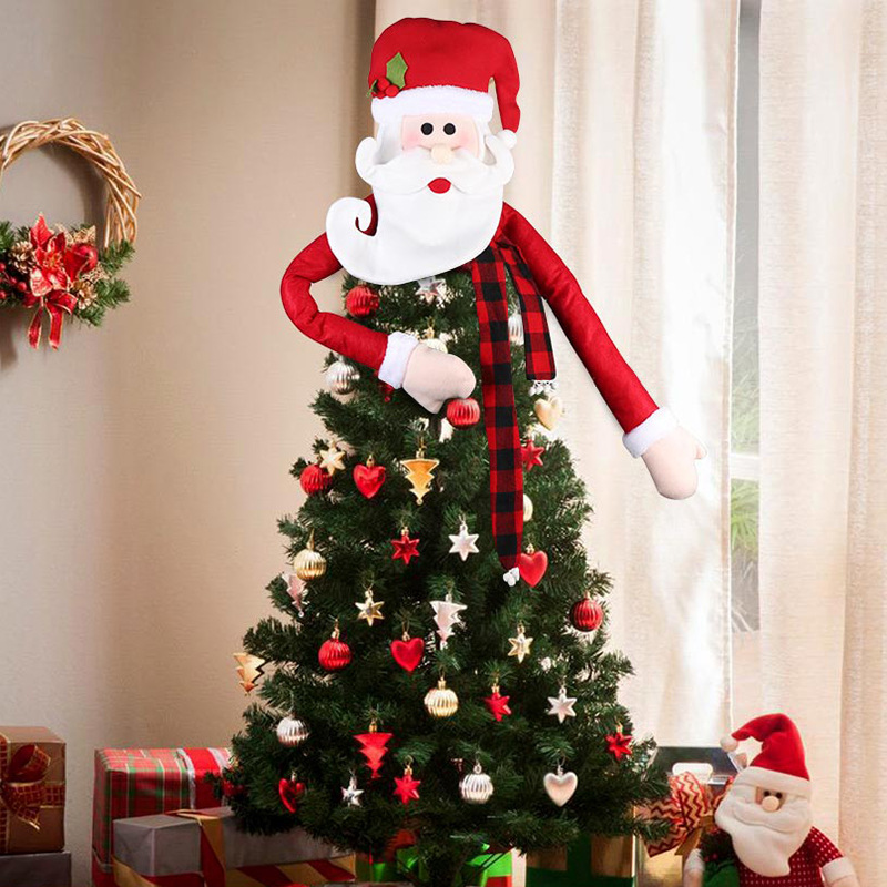Decoraciones de Navidad transfronterizas árbol de Navidad estrella Santa Claus muñeco de nieve Navidad ciervo árbol de Navidad decoraciones