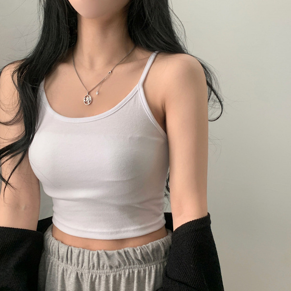 Summer solid tank top